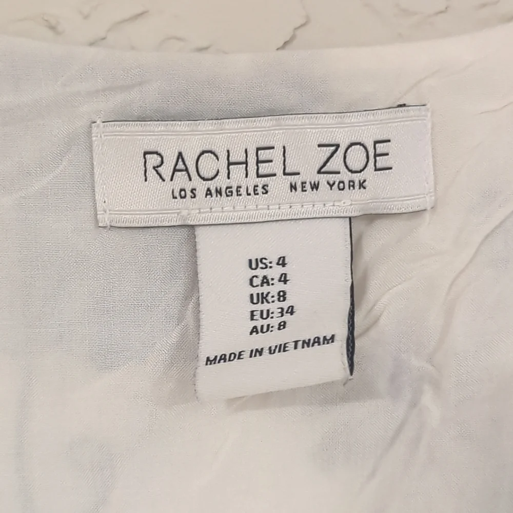 Rachel Zoe White Floral Sleeveless Dress Knee Length Women's 4 Easter Spring - Picture 2 of 16